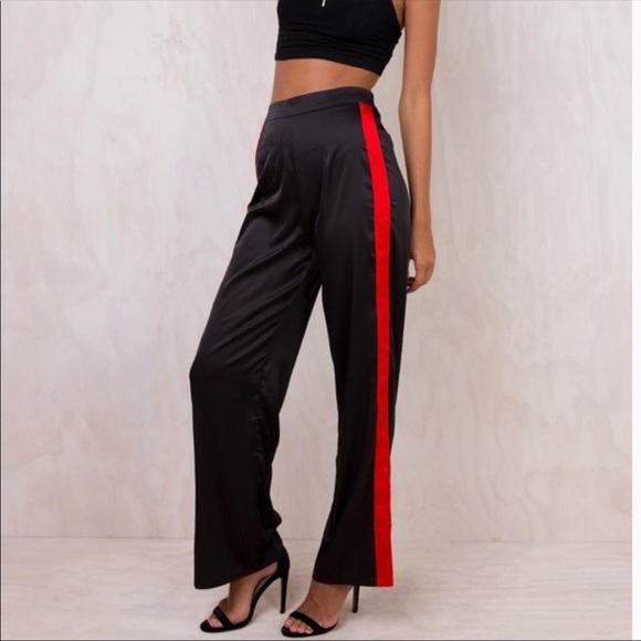 Pantalon Fille Rayé Rouge – Taille 7/8, 100% Coton, Neuf Sans étiquette